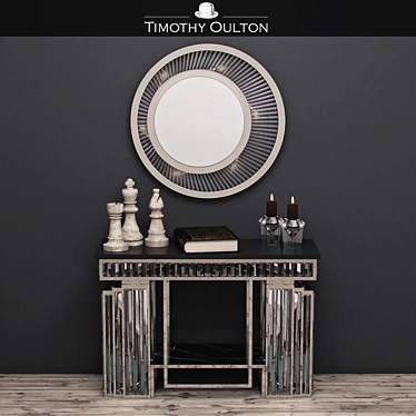 Timothy Oulton Console with Decor 3D model image 1 
