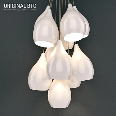 Elegant Drop One Pendant Lights 3D model image 1 