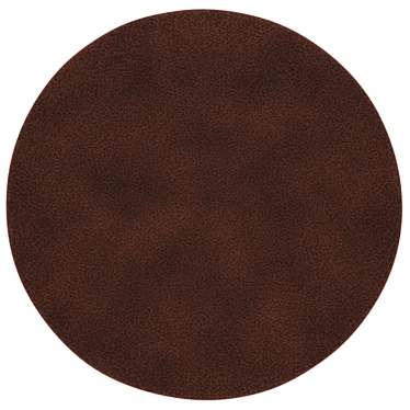 Round Brown Displace Carpet 3D model image 1 