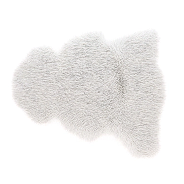 Luxury Hair Sheepskin Carpet 3D model image 1 