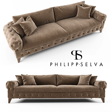 Philipp Selva Chrysler Sofa 3D model image 1 