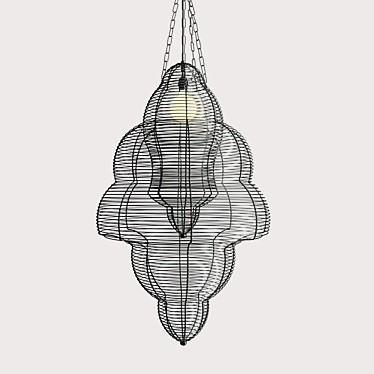 Elegant Arteriors Edom Chandelier 3D model image 1 