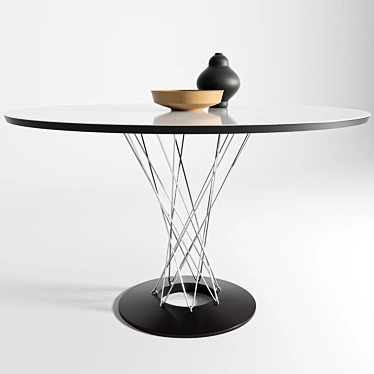 Elegant Vitra Noguchi Dining Table 3D model image 1 