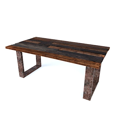 Modern Loft Style Table 3D model image 1 