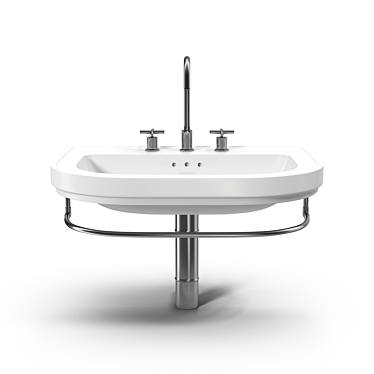 Catalano Canova Royal 70: Elegant Basin for 3-Hole Faucets 3D model image 1 