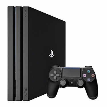 Ultimate Gaming Console: Sony PS4 3D model image 1 