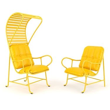 Gardenia Chairs: Outdoor Elegance 3D model image 1 