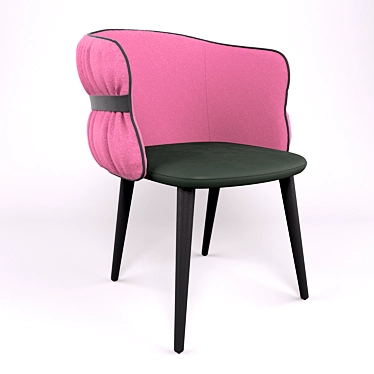 Potocco COULISSE Armchair: Sleek Design & Versatile Comfort 3D model image 1 