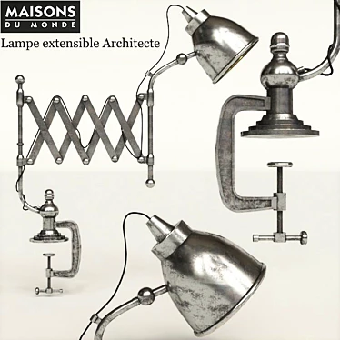 Extendable Architect Lamp | Maison du Monde 3D model image 1 