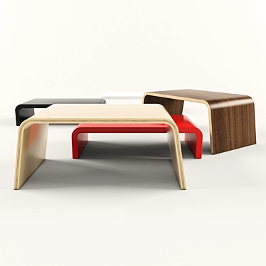 German Crafted Coffee Tables 3D model image 1 