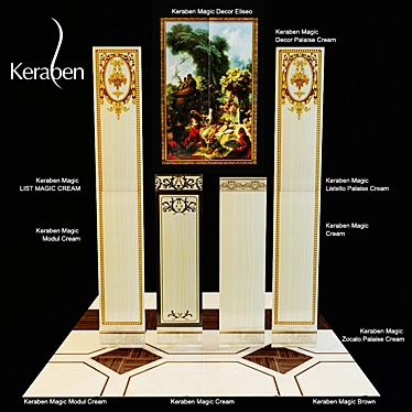 Keraben Magic Ceramic Tiles: Classic Elegance 3D model image 1 