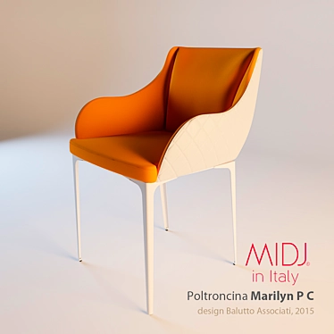 MIJI Marilyn PC Chair 3D model image 1 