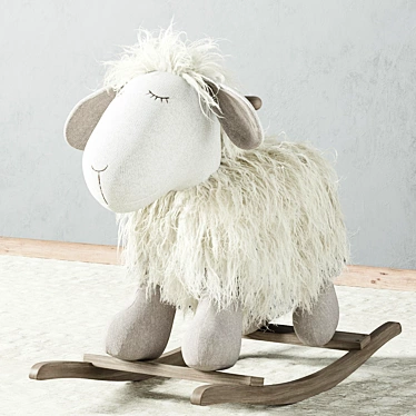 Cozy Lamb Rocker 3D model image 1 