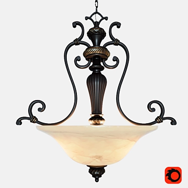 Golden Lighting Jefferson Pendant Light 3D model image 1 