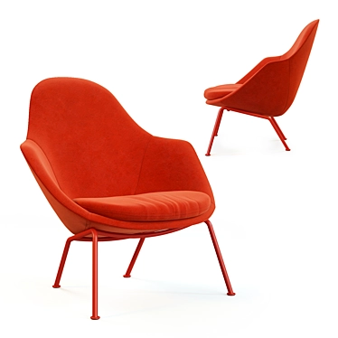 Modern Dot Armchair: Stylish and Compact 3D model image 1 