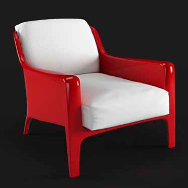 Italian Elegance: Arflex Cocca Armchair 3D model image 1 