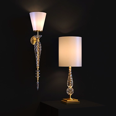 Elegant Zanaboni Table Lamps & Sconces 3D model image 1 