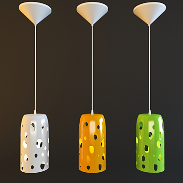 Elegant Eglo Manzana Pendant Light 3D model image 1 