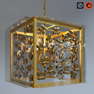 Gilded Butterfly Chandelier