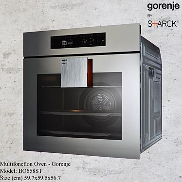 Gorenje BO658ST: Versatile Multifunction Oven 3D model image 1 