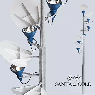 Elegant Streetlight by SANTA & COLE 3D model image 1 