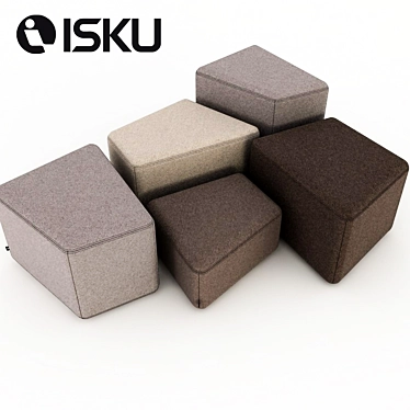 Versatile KIVIKKO Seating Set 3D model image 1 