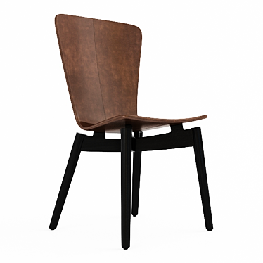 Modern Shell Dining Chair 3D model image 1 