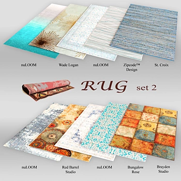 10 Rug Set Collection by Top Manufacturers 3D model image 1 