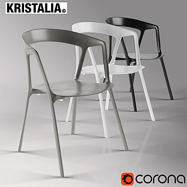 Modern Plastic Chair by Kristalia 3D model image 1 