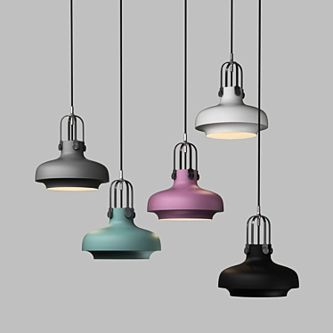 Copenhagen Pendant SC6: Sleek Steel & Beautiful Shades 3D model image 1 