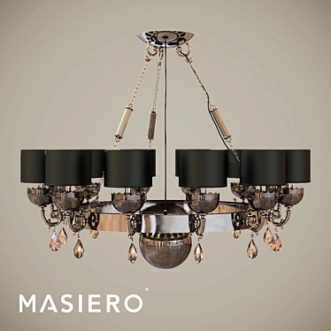 Elegant Masiero Nuare Pendant Light 3D model image 1 