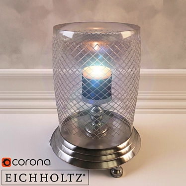 Elegant Eichholtz Hurricane Candlestick 3D model image 1 