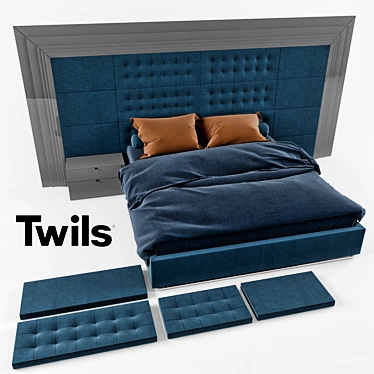 Elegant Wall Paneling: Twils Marlene 3D model image 1 