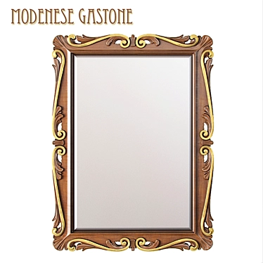 Elegant Modenese Gastone Mirror 3D model image 1 