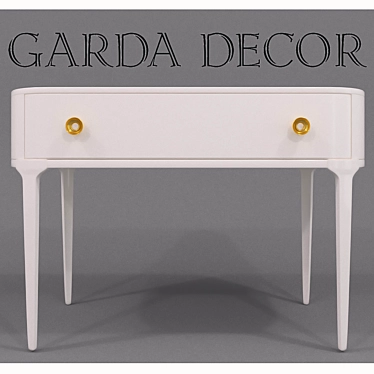 Garda Decor White Console 3D model image 1 