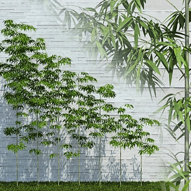 Versatile Bamboo Scatter for Stunning Natural Decor 3D model image 1 
