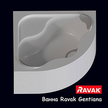 Gentiana Bath: Stylish Design, Complete Set 3D model image 1 