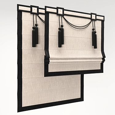 Elegant Roman Shade 31 3D model image 1 