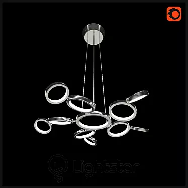 Elegant Starlight Chandelier 3D model image 1 