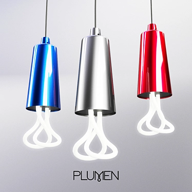 Plumen 001 Pendant Light Set 3D model image 1 