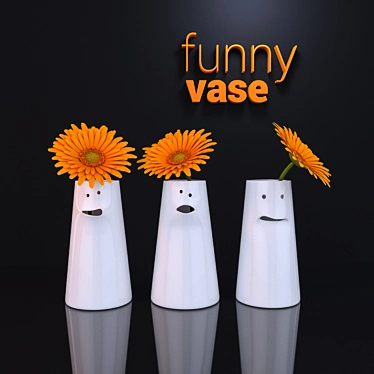Quirky Petal Vase 3D model image 1 