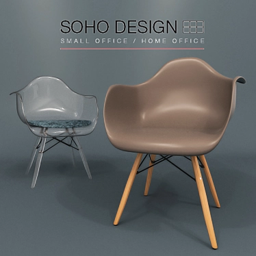 Modern Elegance: Eames DAW Chair 3D model image 1 