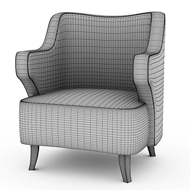 Elegant Comfort: Brabbu Armchair 3D model image 1 