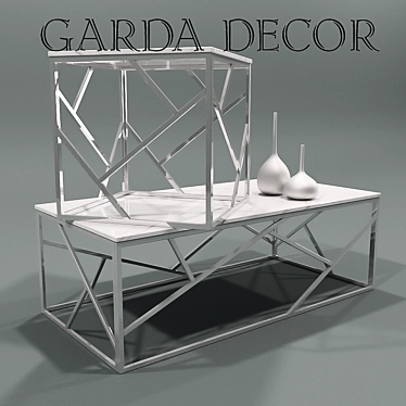 Marble Journal Tables - Garda Decor 3D model image 1 