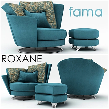 Sophisticated Armchair Roxane 3D model image 1 