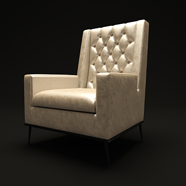 Title: Classic Elegance Victoria Armchair 3D model image 1 