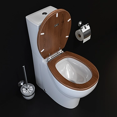 Cersanit WC and Accessories Set 3D model image 1 