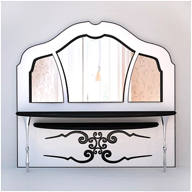 Mirror with console table
