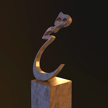 Tanavol's Hich Statue: Embracing Nihilistic Creation 3D model image 1 