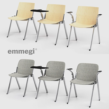 Flexible Seating Solution: Emmegi Cavea Chairs 3D model image 1 